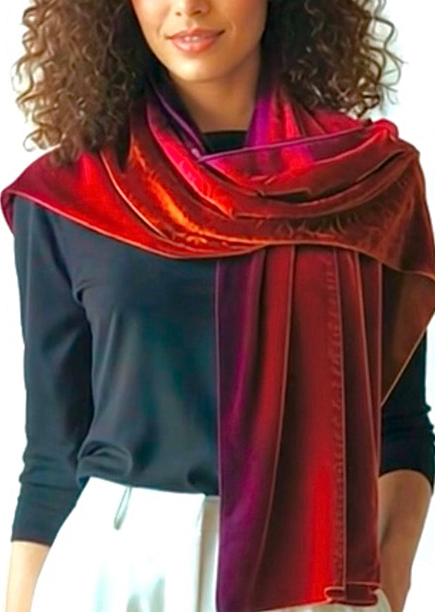 Sunset Velvet Scarf – Steve Sells Studio