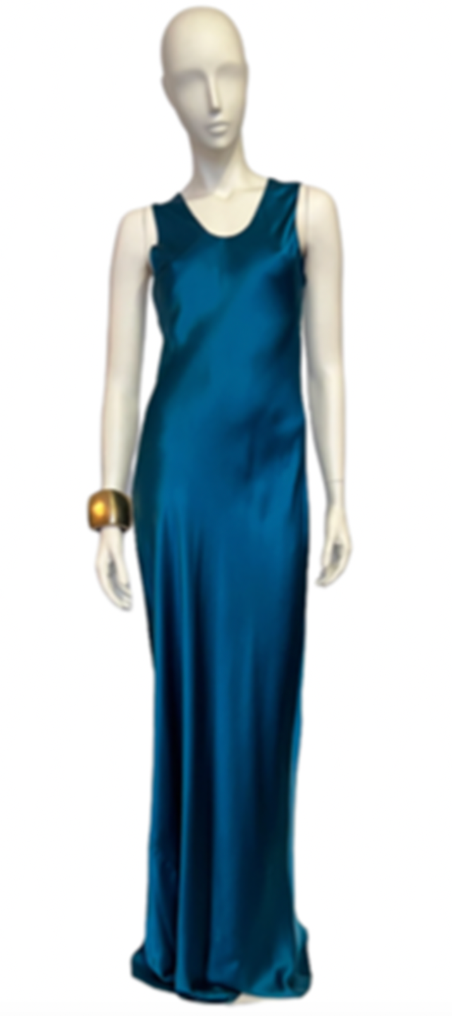 Peacock Bias Column Dress Steve Sells Studio