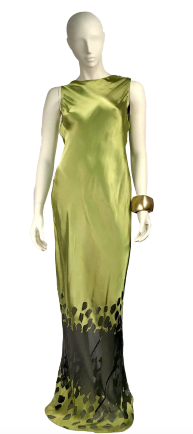 Peridot Devore Gown – Steve Sells Studio Peridot Devore Gown – Steve Sells Studio