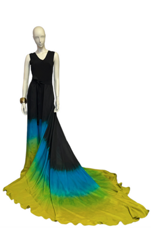 Ombré Gown and Over-Skirt
