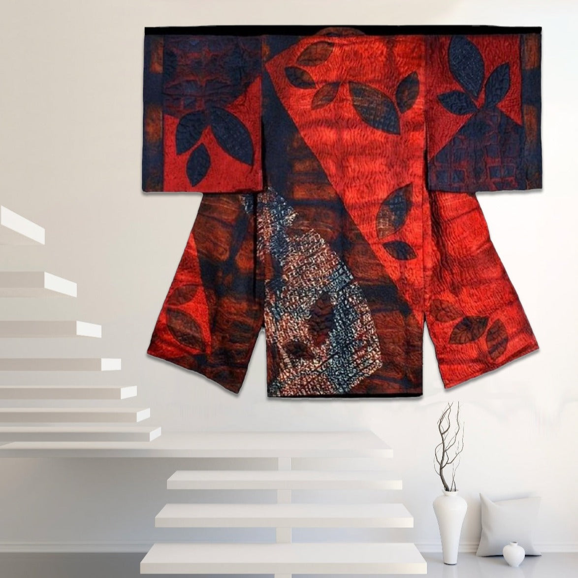 "Red Leaf" Kimono