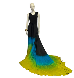 Ombré Gown and Over-Skirt