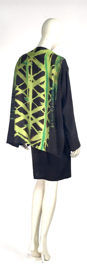 Chartreuse Botanic Pieced Field Jacket