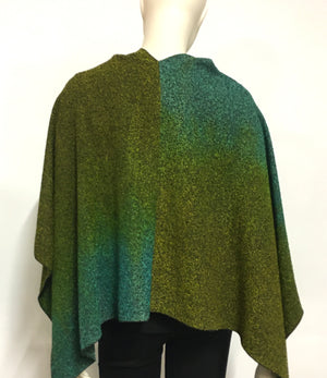 Boucle Poncho in Tourmaline