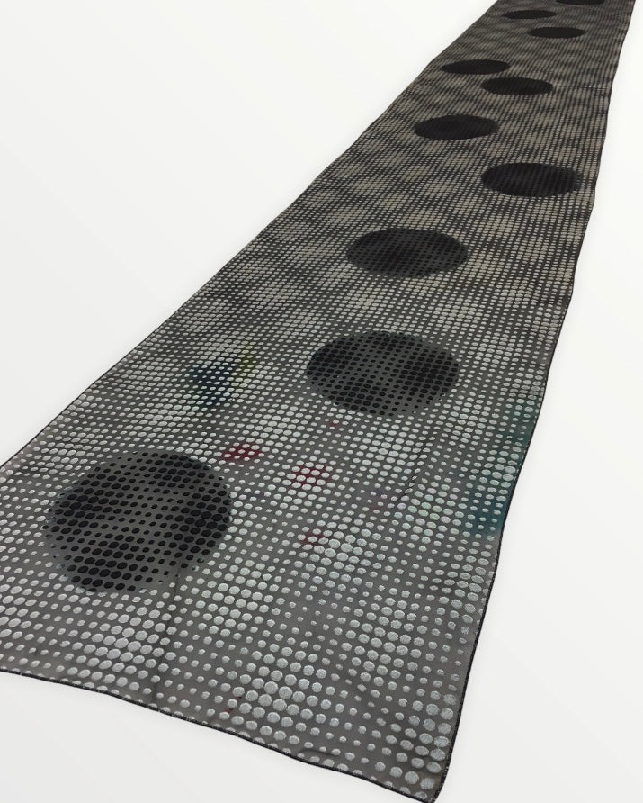 Satin Dot Polka Dot Scarf