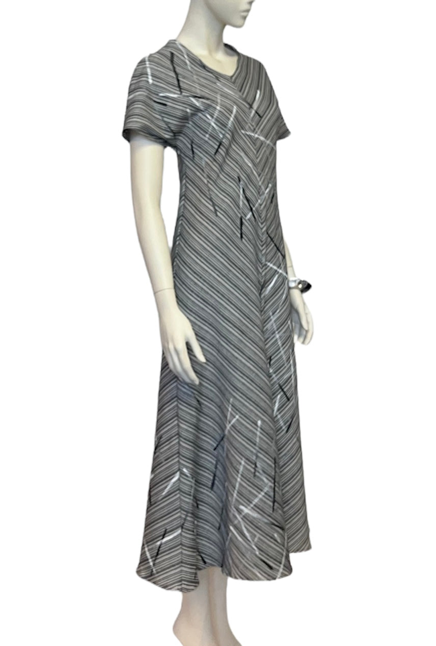 Striped Bias dress