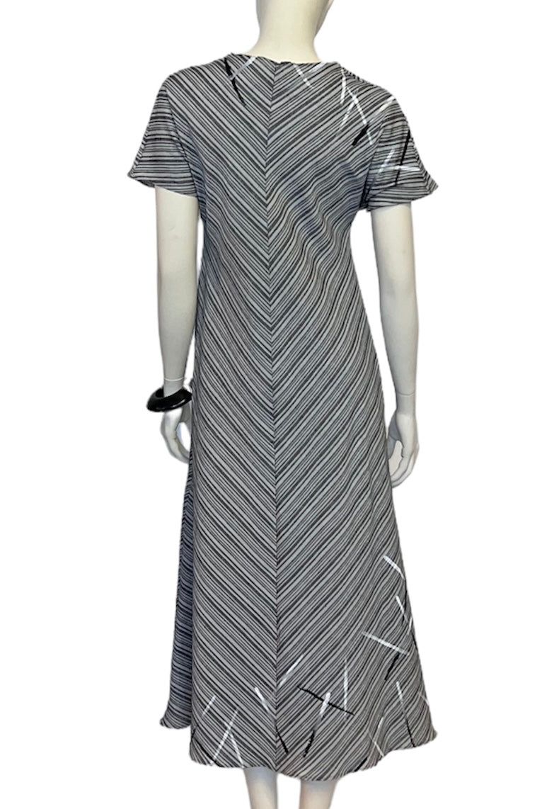 Striped Bias dress